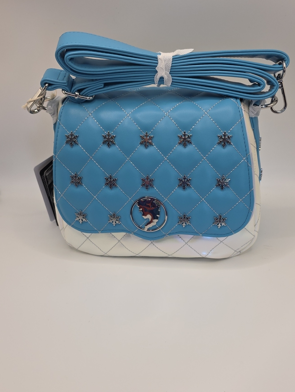 Loungefly Frozen Elsa Quilted Crossbody with Star Studs